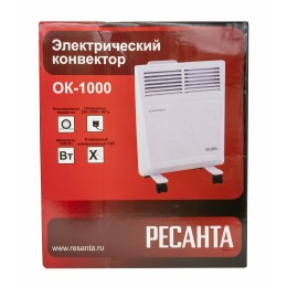 Конвектор РЕСАНТА ОК-1000 [67/4/1] 220-230В, 50Гц, крепление на стенку + на ножках , 500/1000 Вт 
